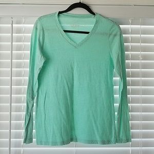 Mint green long sleeve t-shirt